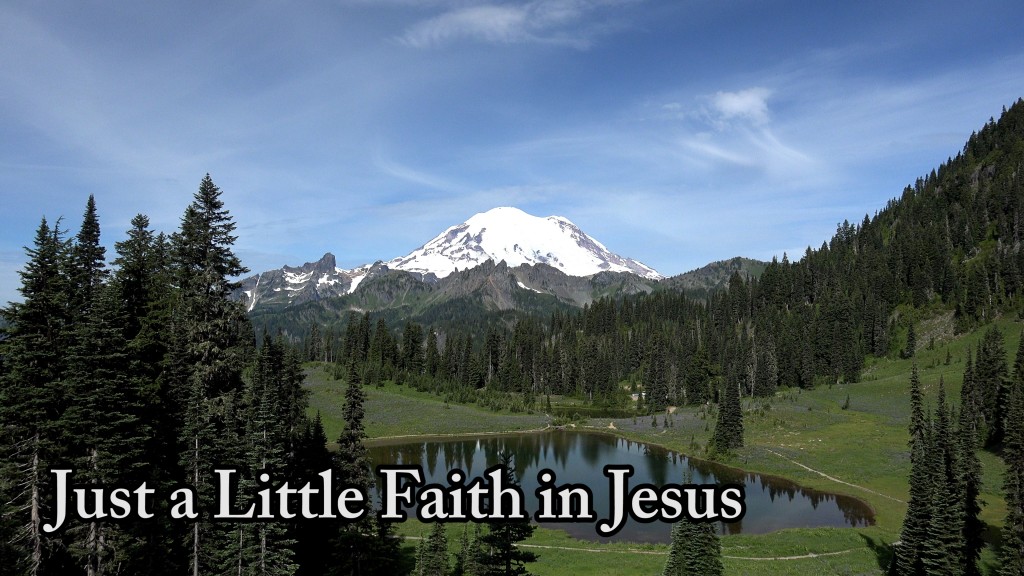 Just a Little Faith in Jesus - Be Encouraged - Don't Let Depression Reign